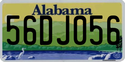AL license plate 56DJ056