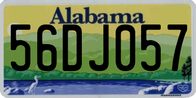 AL license plate 56DJ057