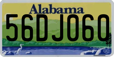 AL license plate 56DJ060