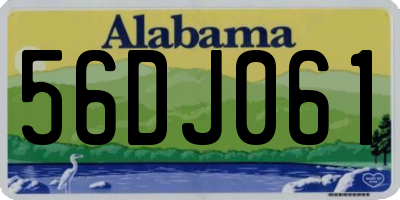 AL license plate 56DJ061