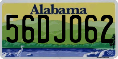 AL license plate 56DJ062