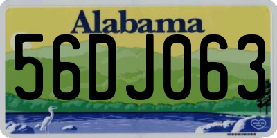 AL license plate 56DJ063