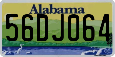 AL license plate 56DJ064