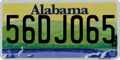 AL license plate 56DJ065