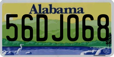 AL license plate 56DJ068