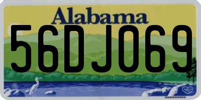 AL license plate 56DJ069
