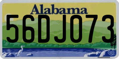 AL license plate 56DJ073