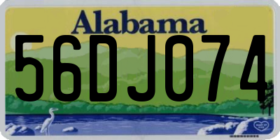 AL license plate 56DJ074
