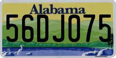 AL license plate 56DJ075