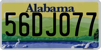 AL license plate 56DJ077