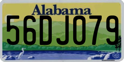 AL license plate 56DJ079