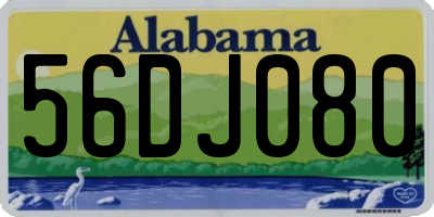 AL license plate 56DJ080