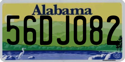 AL license plate 56DJ082
