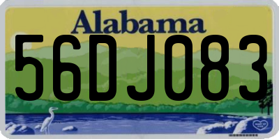 AL license plate 56DJ083