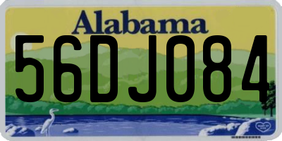 AL license plate 56DJ084