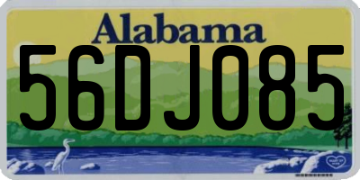 AL license plate 56DJ085