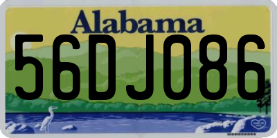AL license plate 56DJ086