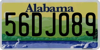 AL license plate 56DJ089