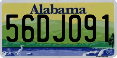 AL license plate 56DJ091
