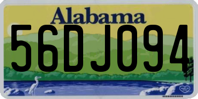 AL license plate 56DJ094