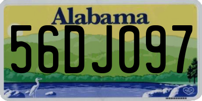 AL license plate 56DJ097