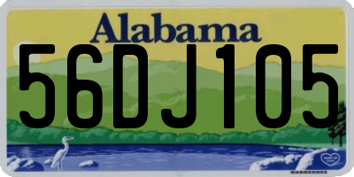AL license plate 56DJ105