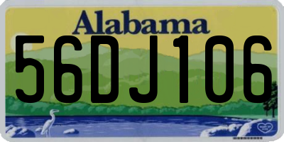 AL license plate 56DJ106