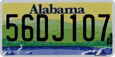AL license plate 56DJ107
