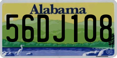AL license plate 56DJ108