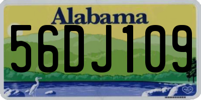 AL license plate 56DJ109