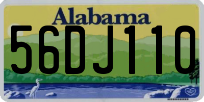 AL license plate 56DJ110