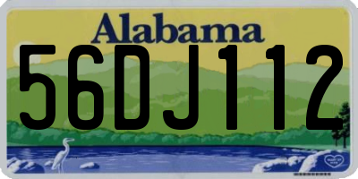 AL license plate 56DJ112