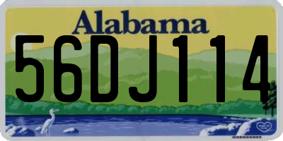 AL license plate 56DJ114