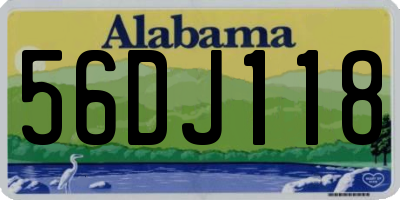 AL license plate 56DJ118