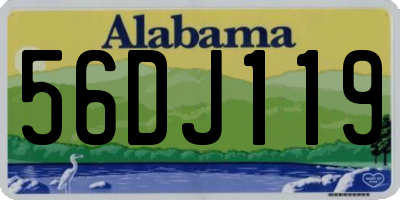 AL license plate 56DJ119
