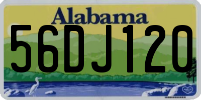 AL license plate 56DJ120