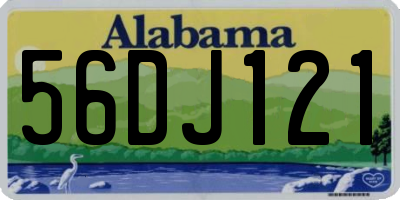 AL license plate 56DJ121
