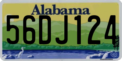 AL license plate 56DJ124