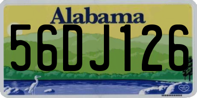AL license plate 56DJ126