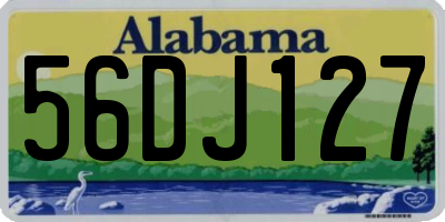 AL license plate 56DJ127