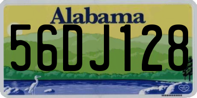 AL license plate 56DJ128