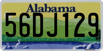 AL license plate 56DJ129