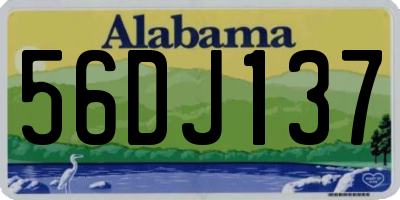AL license plate 56DJ137