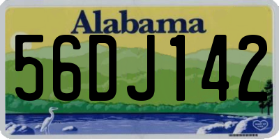 AL license plate 56DJ142