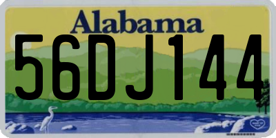 AL license plate 56DJ144