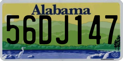AL license plate 56DJ147