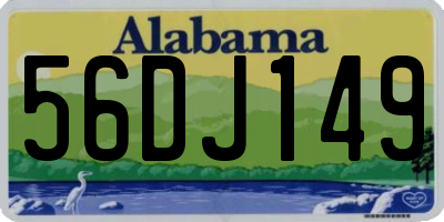 AL license plate 56DJ149