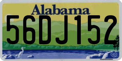 AL license plate 56DJ152