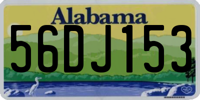 AL license plate 56DJ153