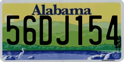 AL license plate 56DJ154
